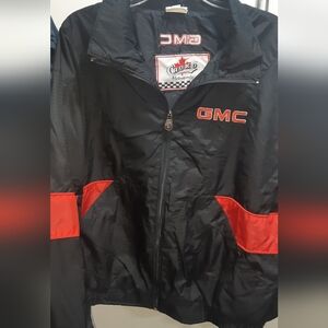Vintage Cruiser Size Medium Men's GMC Black and Red Light Weight Jacket